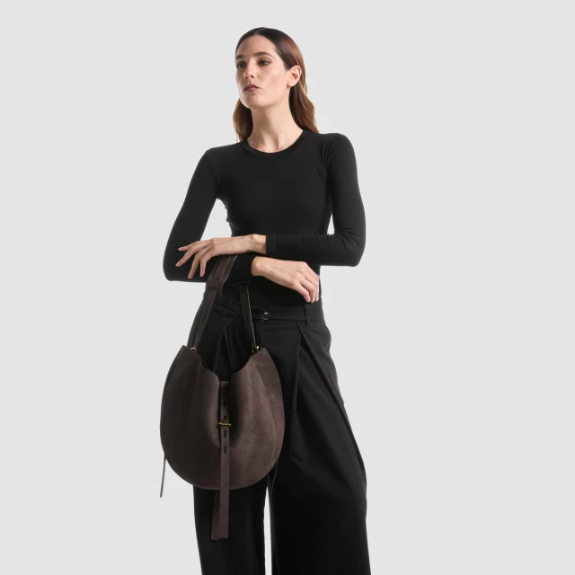 OKKIA Liz in suede Testa di moro