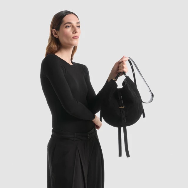 OKKIA Lizzie in suede Nero