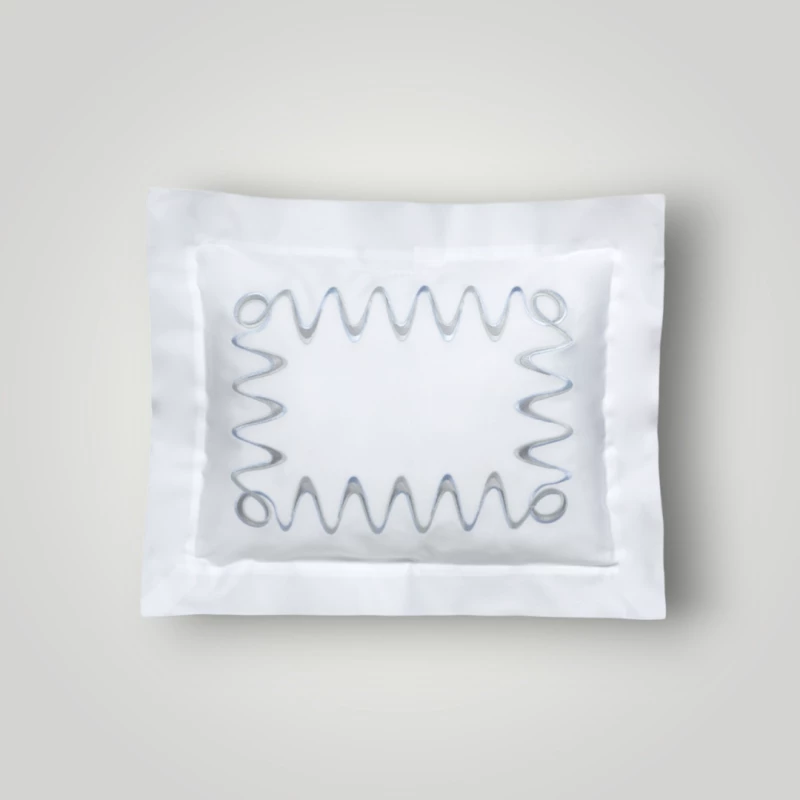 DEA ITALY PELAGO FEDERA 4 VOLANTS PERCALLE RICAMATO Timothy Corrigan for Dea White/ice