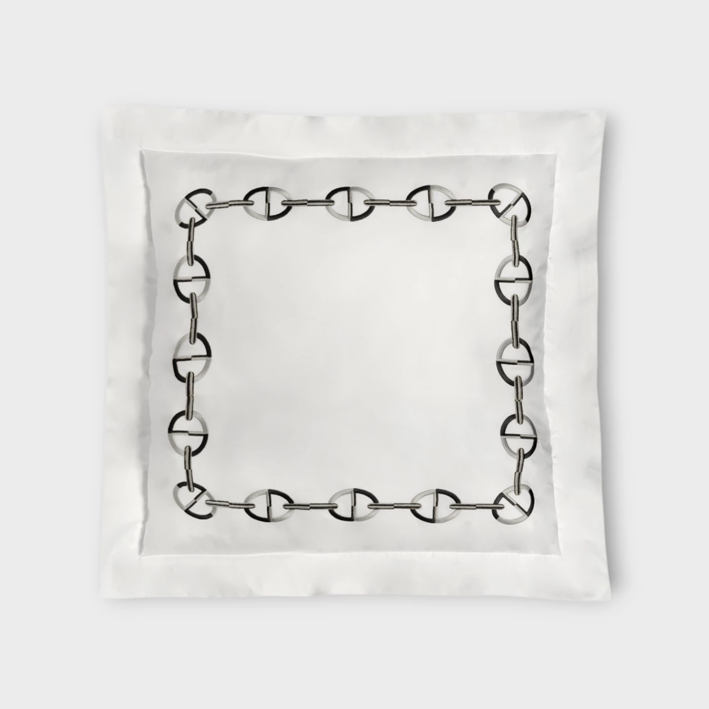 Biancheria da letto CHAINE FEDERA 4 VOLANTS RASO RICAMATO Timothy Corrigan for Dea white/black