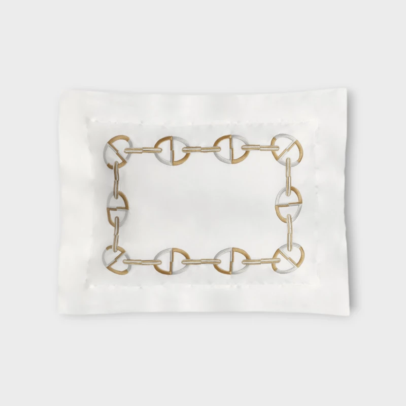 DEA ITALY CHAINE FEDERA 4 VOLANTS (RASO DI COTONE RICAMATO) Timothy Corrigan for Dea Bianco