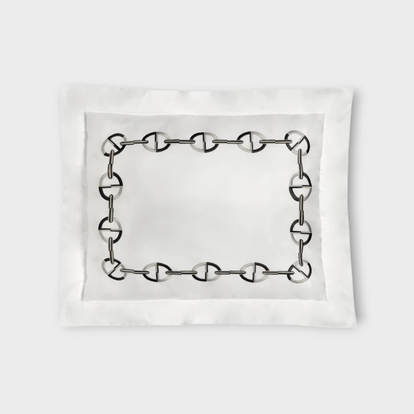 Biancheria da letto CHAINE FEDERA 4 VOLANTS (RASO DI COTONE RICAMATO) Timothy Corrigan for Dea white/black