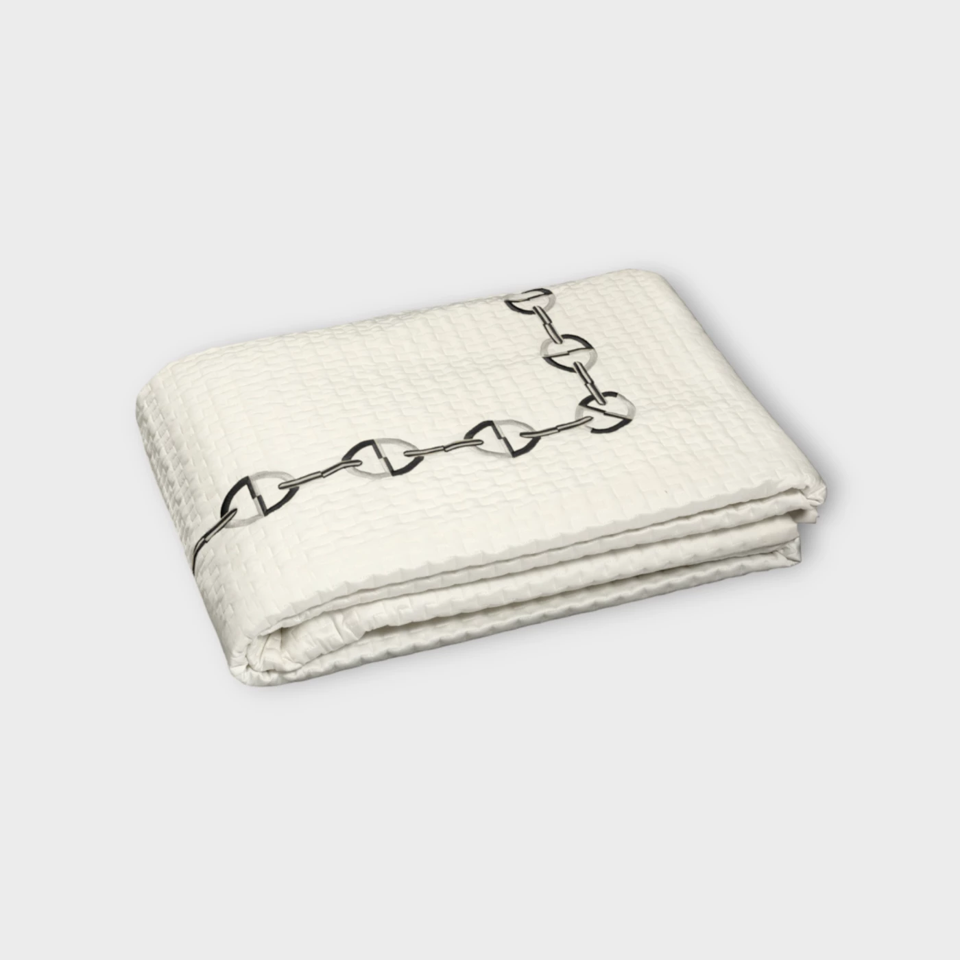 Biancheria da letto CHAINE COPRIPIUMINO PERCALLE RICAMATO Timothy Corrigan for Dea white/black
