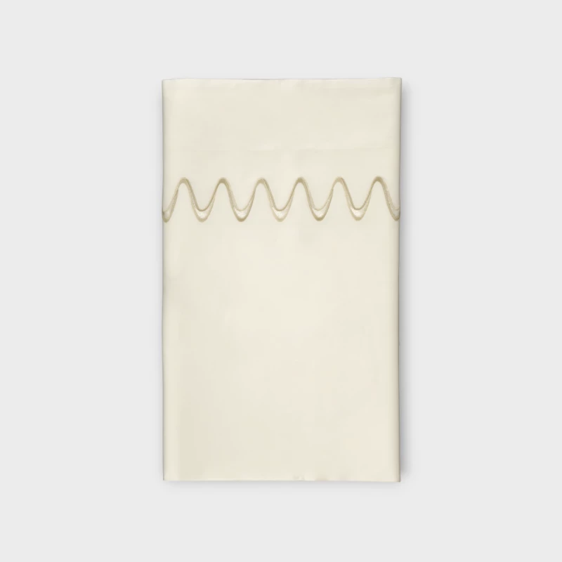 DEA ITALY PELAGO SOPRA LENZUOLO RASO RICAMATO Timothy Corrigan for Dea Ivory/ivory