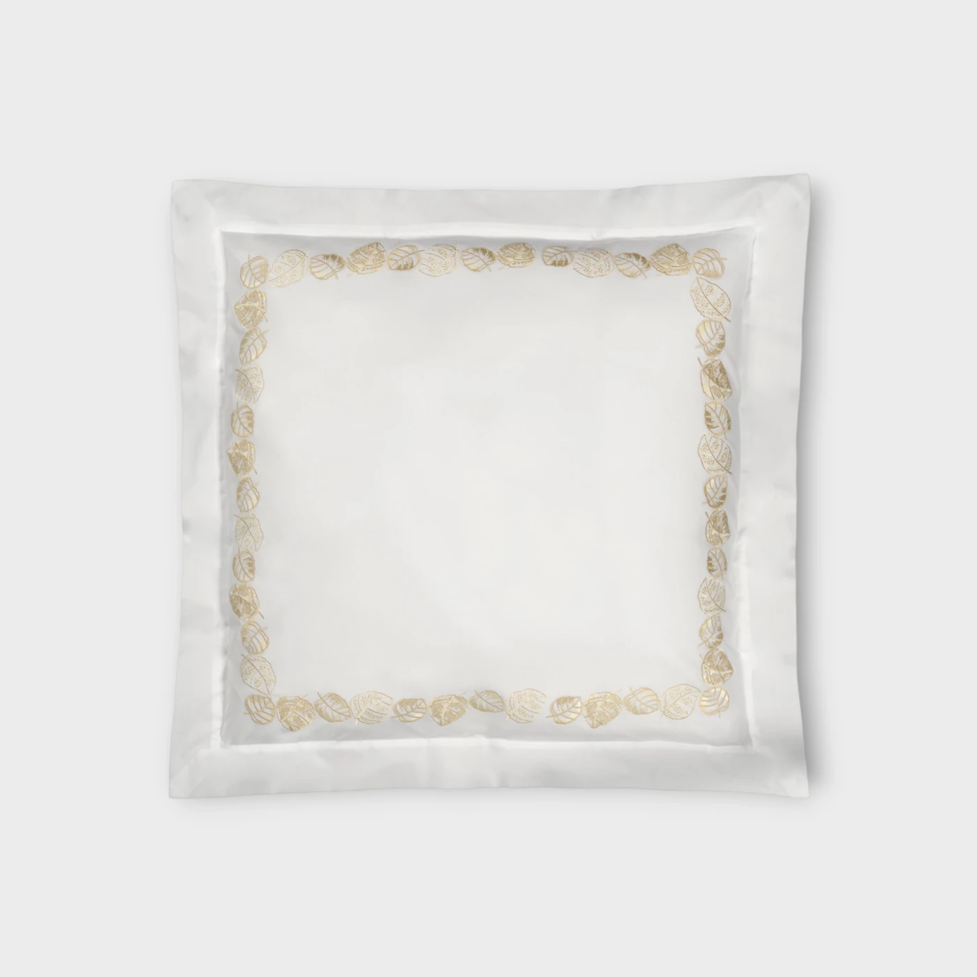 Biancheria da letto FEUILLAGE FEDERA 4 VOLANTS (RASO DI COTONE RICAMATO) Timothy Corrigan for Dea white/ivory