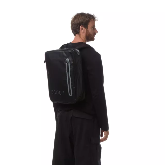 OKKIA Zaino Waterproof con cerniera 14 Litri Nero