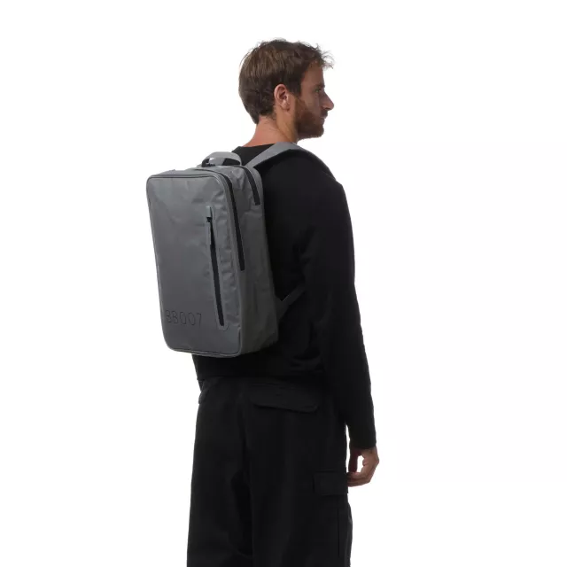 OKKIA Zaino Waterproof con cerniera 14 Litri Grigio