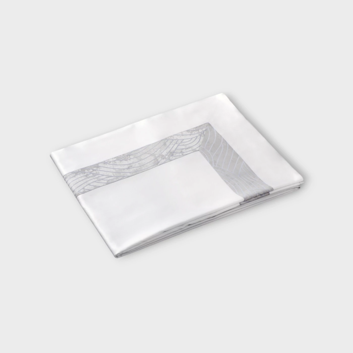 Biancheria da letto PELAGO SOPRA LENZUOLO RASO CON BORDO JACQUARD Timothy Corrigan for Dea white/ice