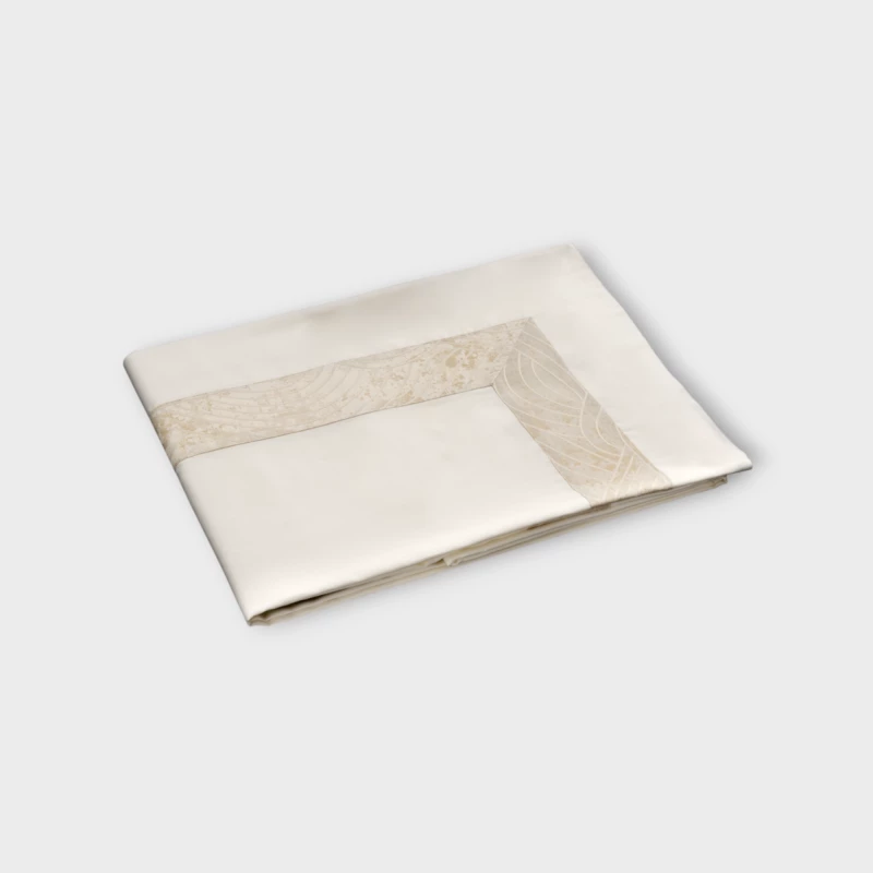 DEA ITALY PELAGO SOPRA LENZUOLO RASO CON BORDO JACQUARD Timothy Corrigan for Dea Ivory/ivory