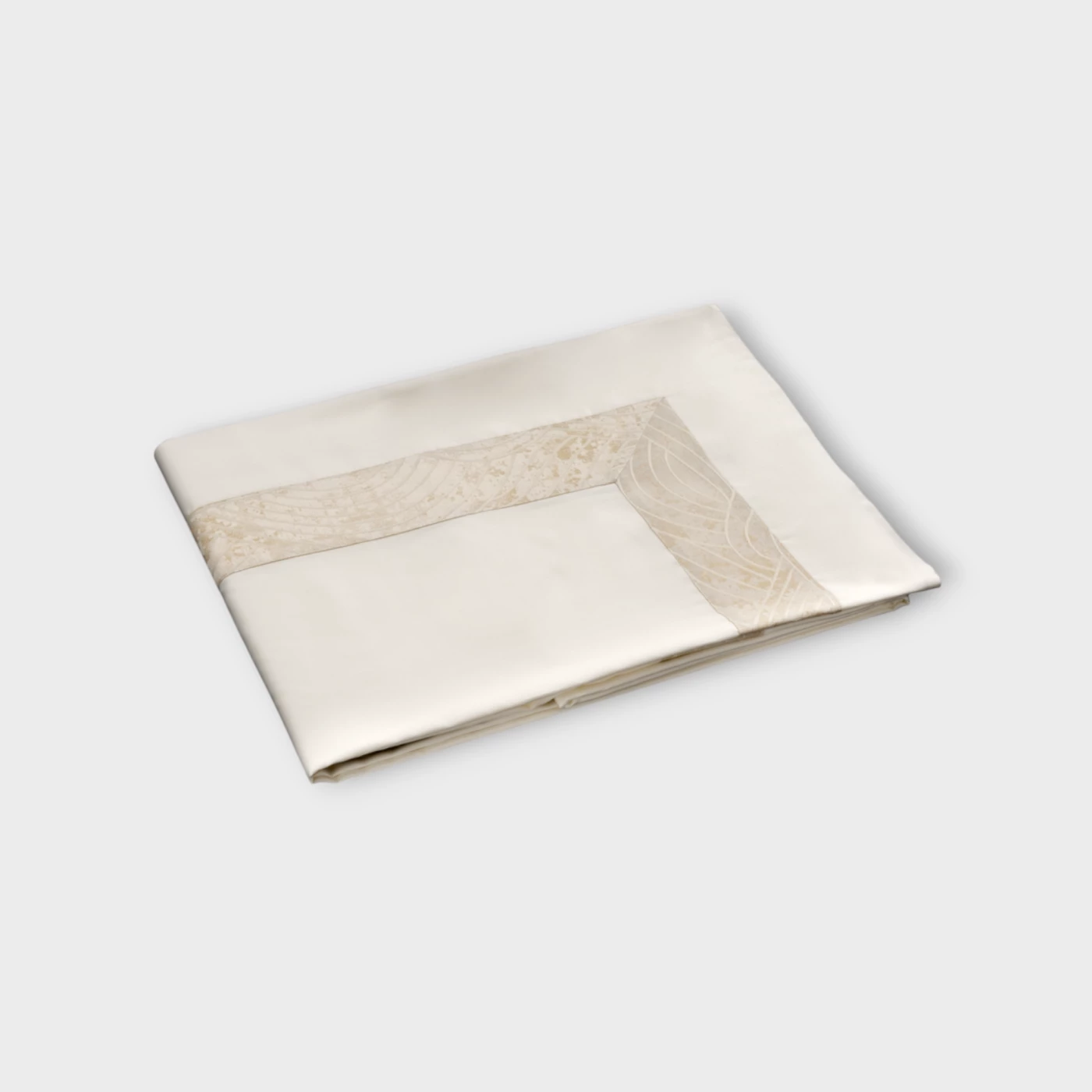 Biancheria da letto PELAGO SOPRA LENZUOLO RASO CON BORDO JACQUARD Timothy Corrigan for Dea ivory/ivory