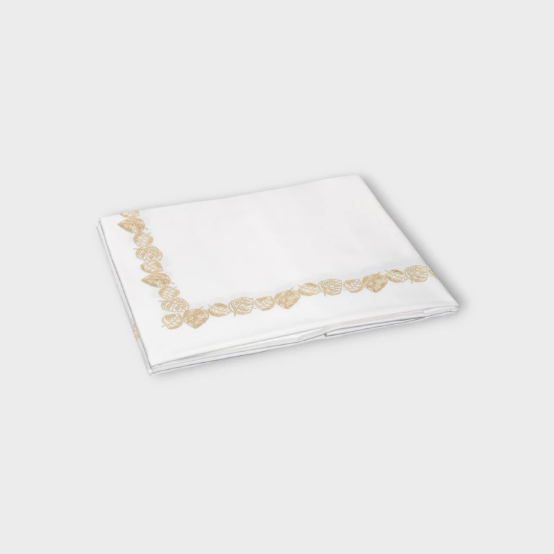 DEA ITALY FEUILLAGE Copriletto (PIQUET RICAMATO) Timothy Corrigan for Dea White/ivory