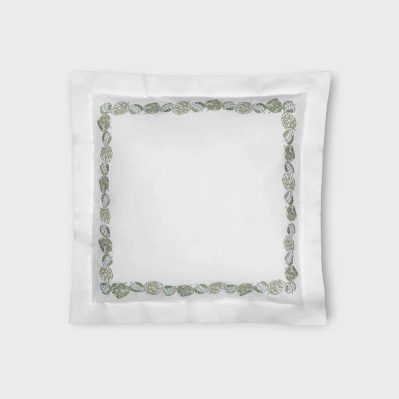 DEA ITALY FEUILLAGE Federa 4 volants (PIQUET RICAMATO) Timothy Corrigan for Dea White/sage green