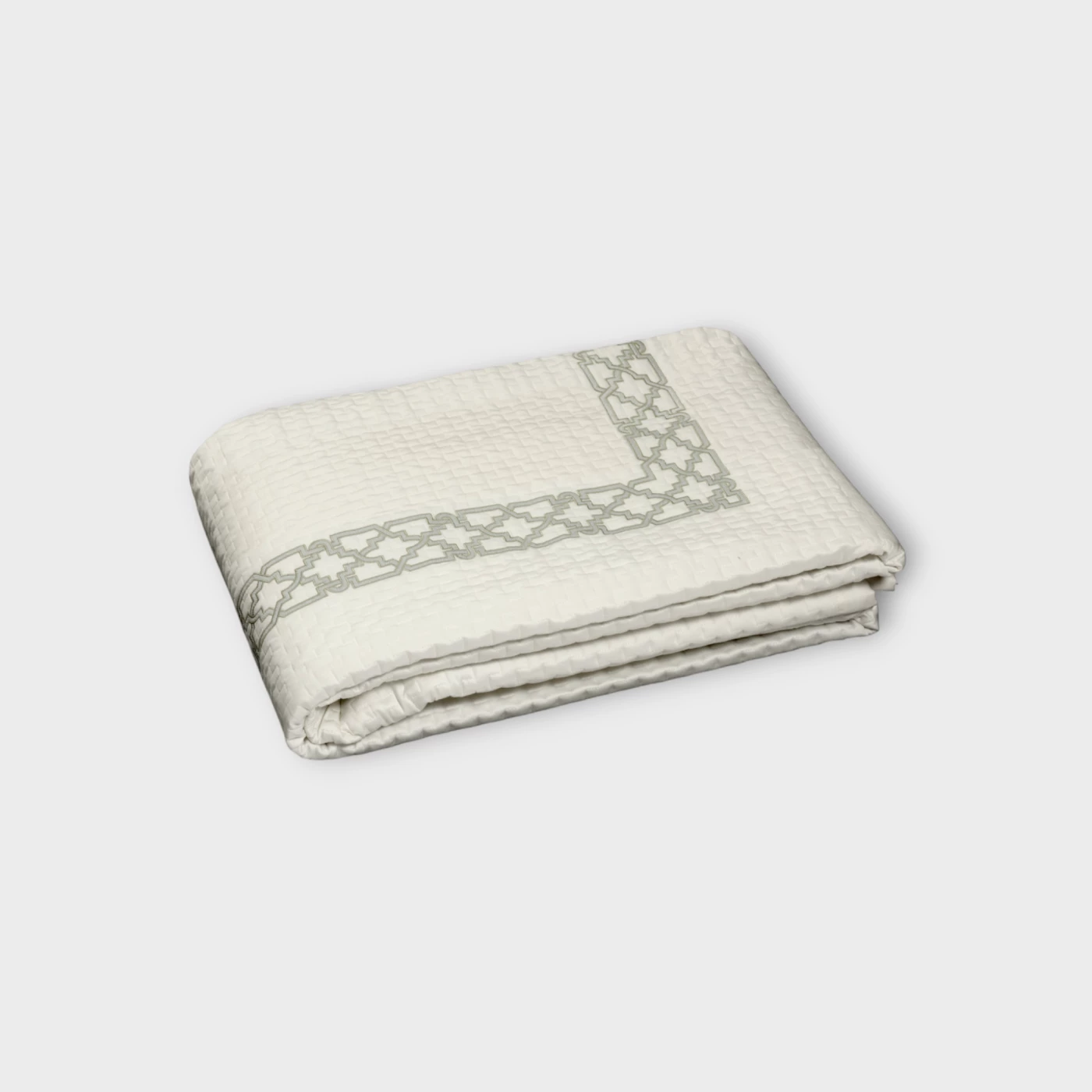 Biancheria da letto FRETWORK TRAPUNTINO Timothy Corrigan for Dea silver grey