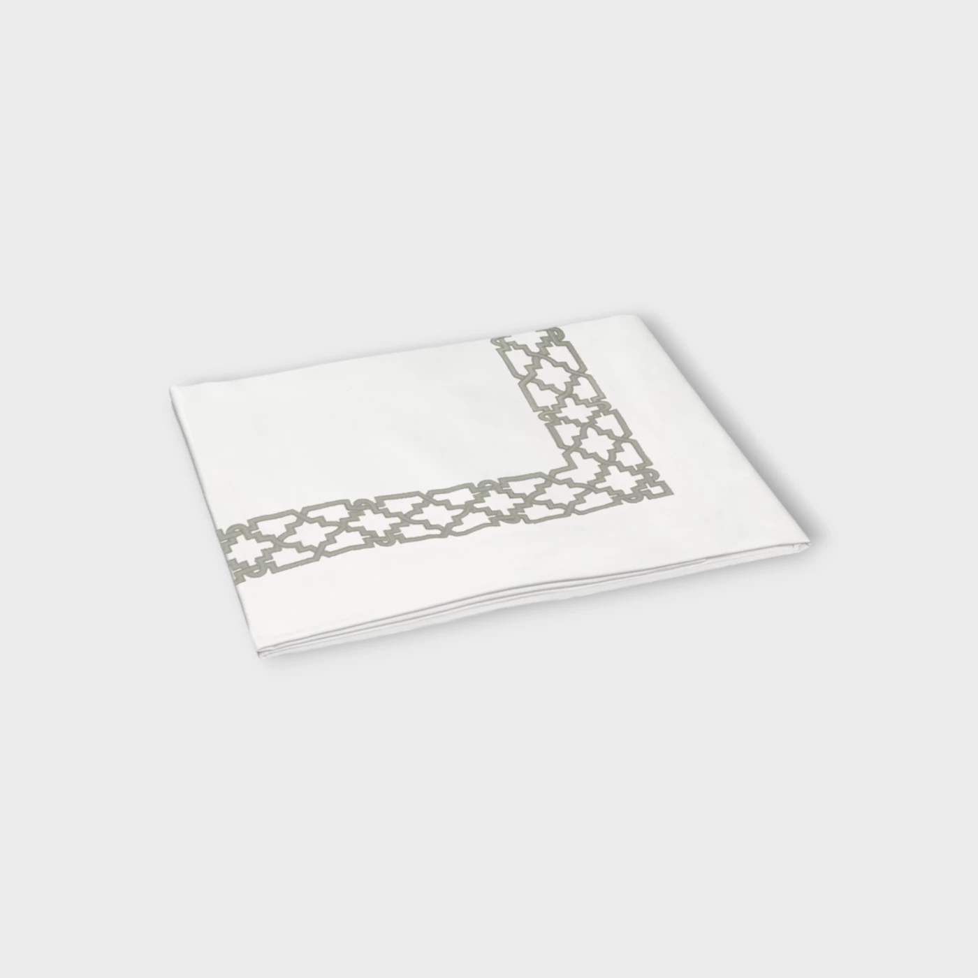 Biancheria da letto FRETWORK Copriletto (PIQUET RICAMATO) Timothy Corrigan for Dea silver grey