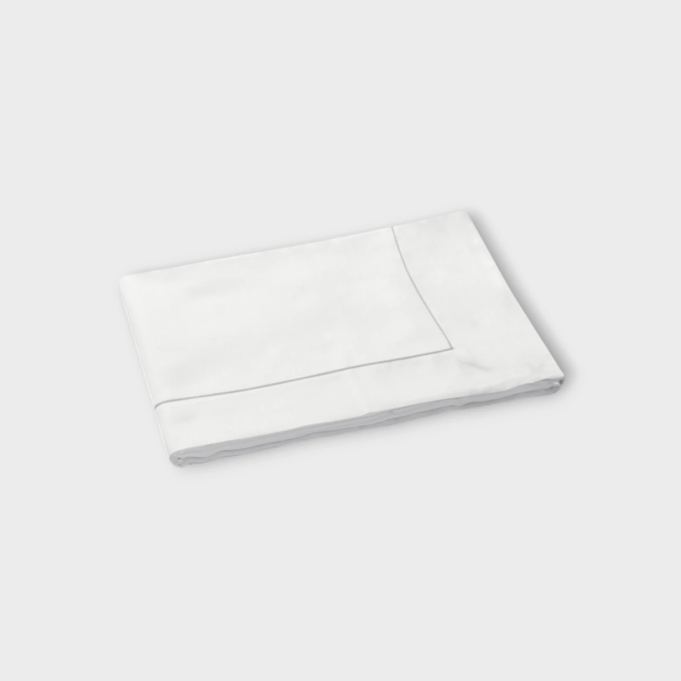 Biancheria da letto SOPRA LENZUOLO in SEA ISLAND PUNTO PARIGI - COUTURE white/silver grey