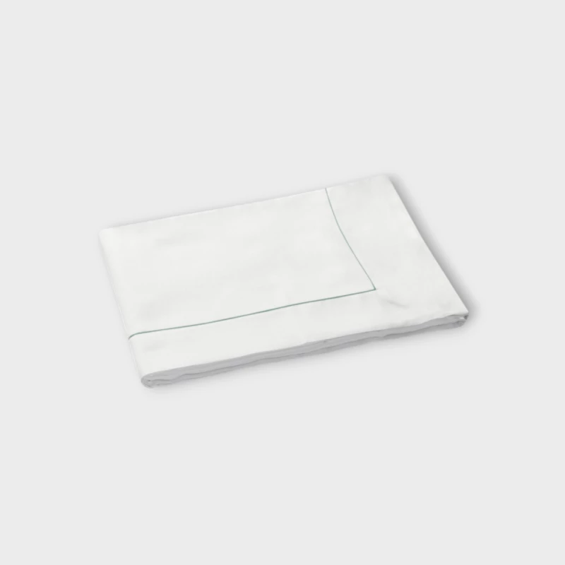 DEA ITALY Copripiumino Sea Island Punto Parigi - Couture White/grass green