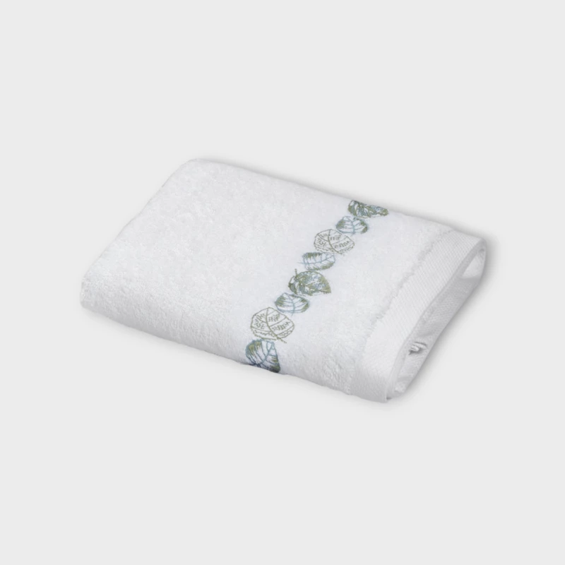 DEA ITALY FEUILLAGE ASCIUGAMANO DA BAGNO White/sage green