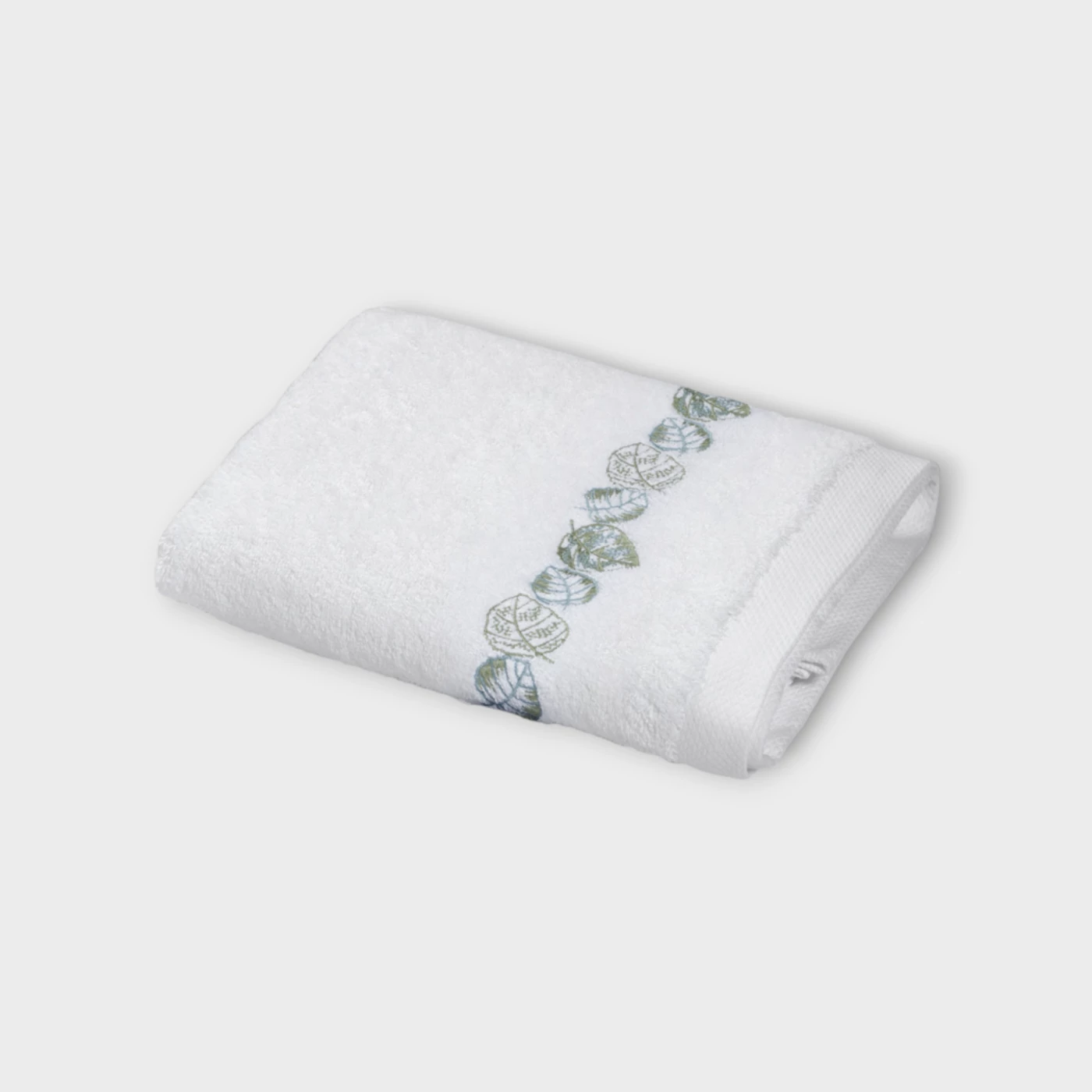 Biancheria bagno FEUILLAGE ASCIUGAMANO DA BAGNO white/sage green