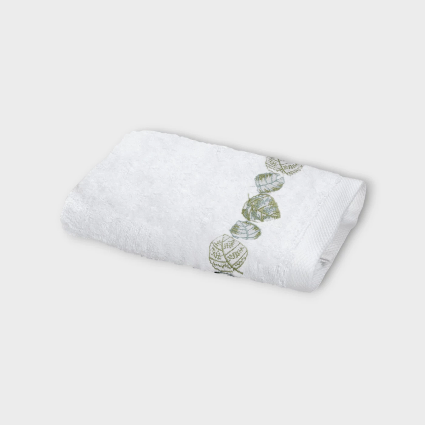 Biancheria bagno FEUILLAGE ASCIUGAMANO MANI white/sage green