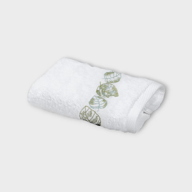 DEA ITALY FEUILLAGE ASCIUGAMANO OSPITI White/sage green