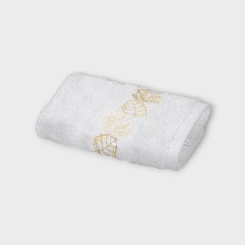 DEA ITALY FEUILLAGE ASCIUGAMANO VISO White/ivory