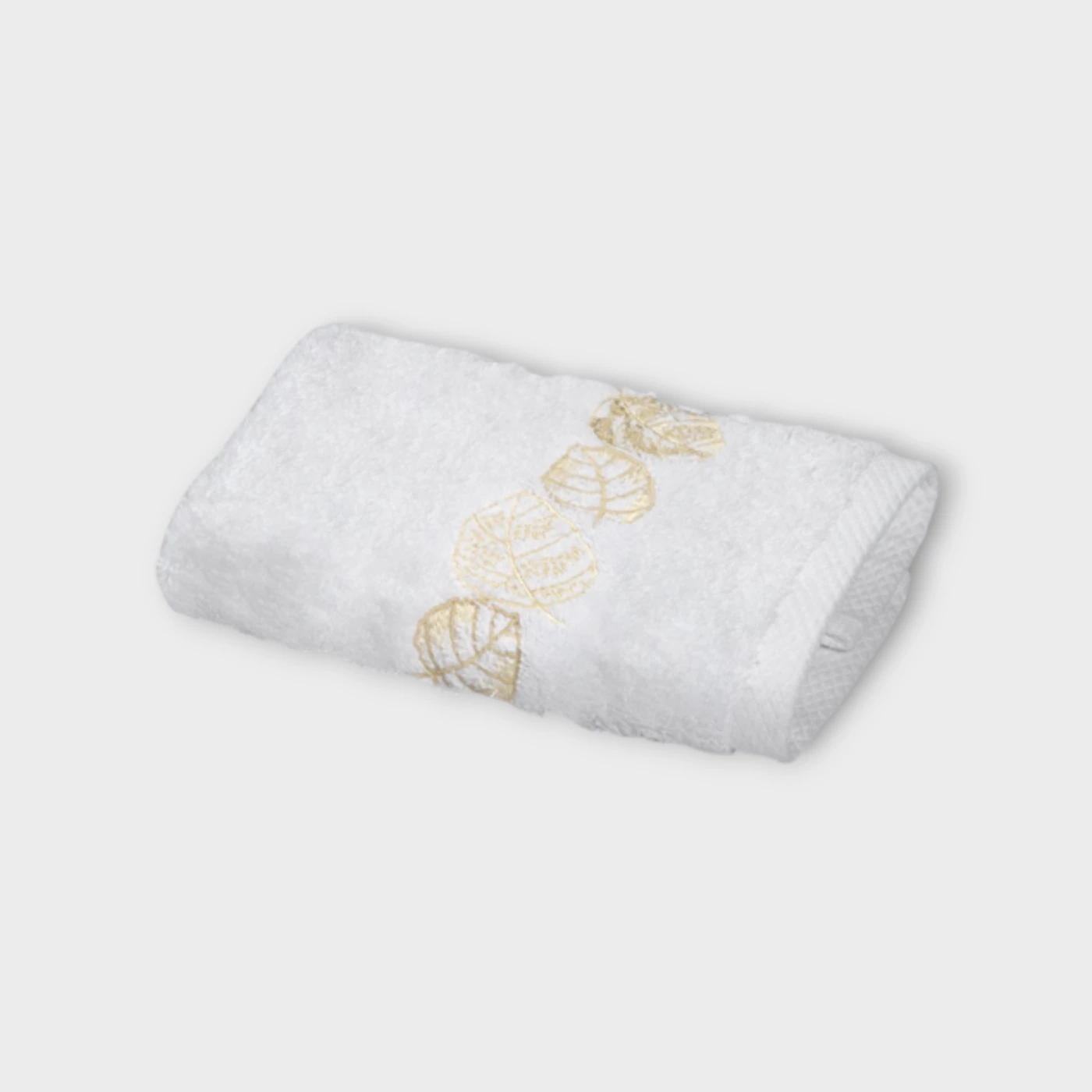 Biancheria bagno FEUILLAGE ASCIUGAMANO VISO white/ivory