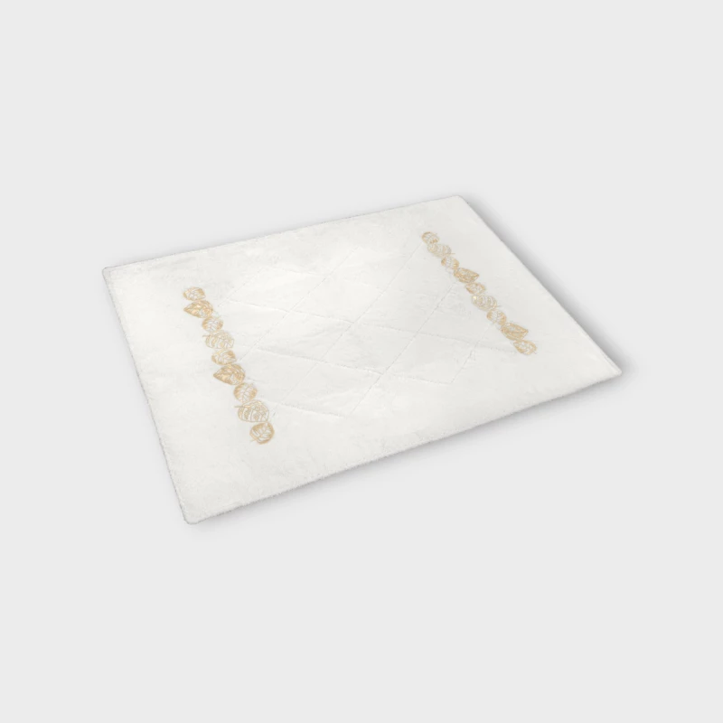 DEA ITALY FEUILLAGE TAPPETINO DA BAGNO White/ivory