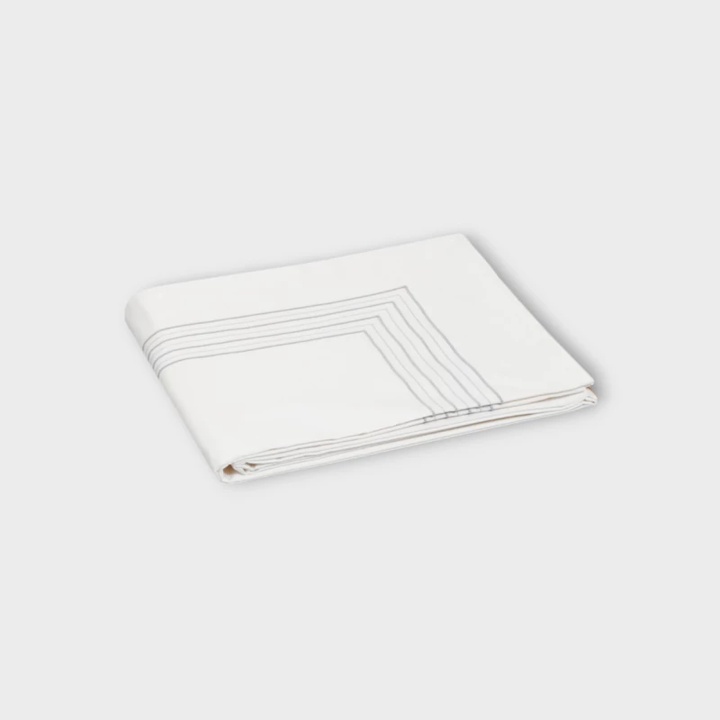 DEA ITALY GUBBIO SOPRA LENZUOLO RASO RICAMATO White/silver grey