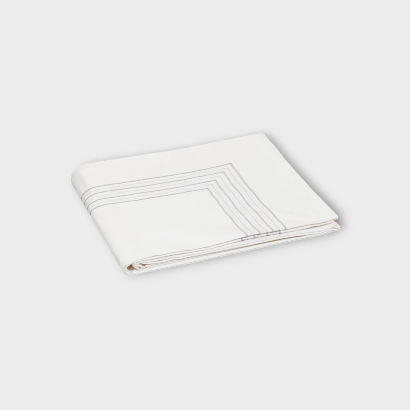 Biancheria da letto GUBBIO SOPRA LENZUOLO RASO RICAMATO white/silver grey