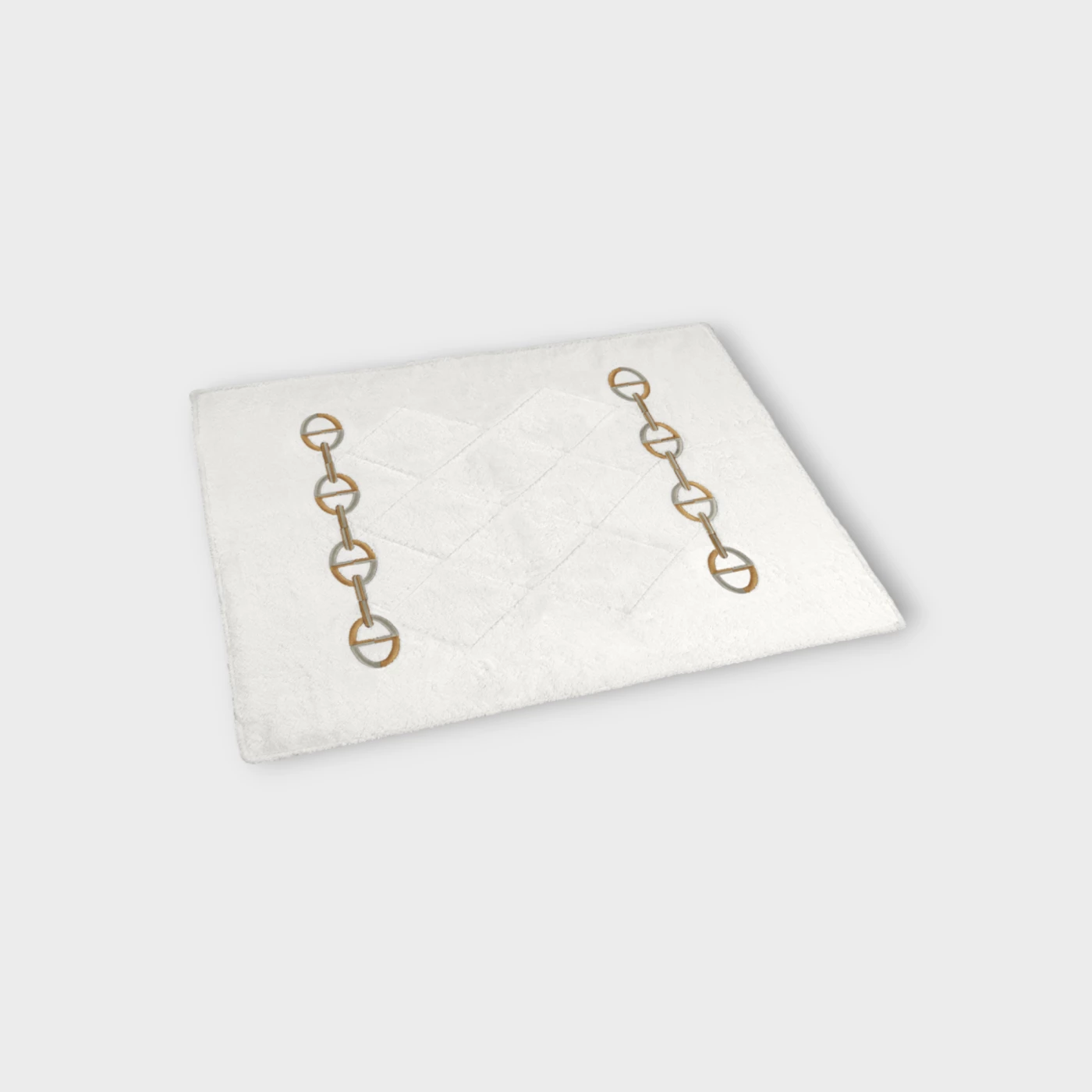 Biancheria bagno CHAINE TAPPETINO DA BAGNO Timothy Corrigan for Dea white/moka