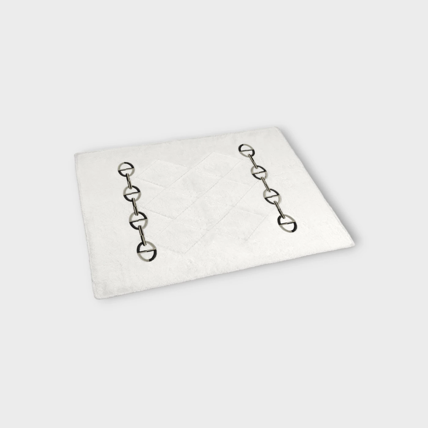 Biancheria bagno CHAINE TAPPETINO DA BAGNO Timothy Corrigan for Dea white/black