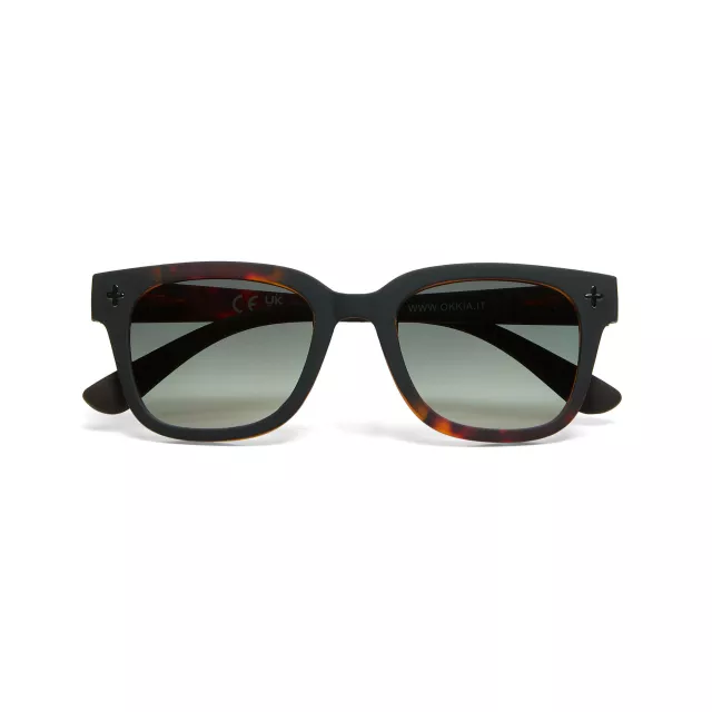 OKKIA Giovanni Havana black (lenti verdi)