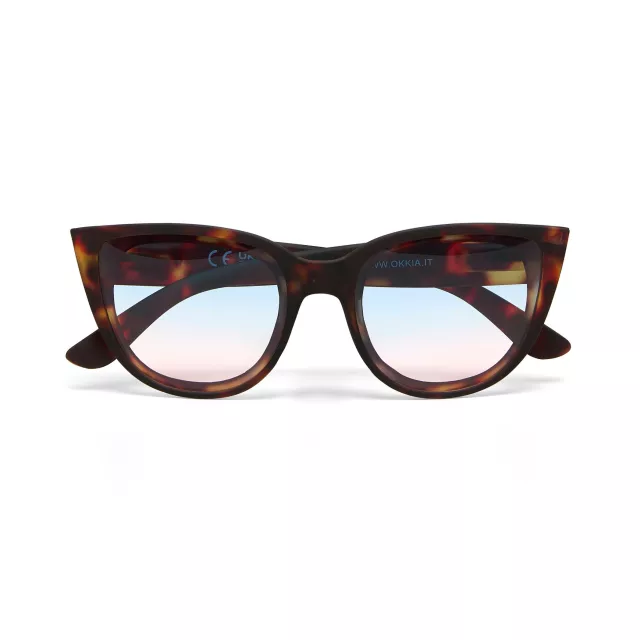 OKKIA Silvia Classic havana (lenti blu/rosa)