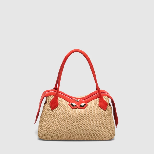 OKKIA ADELE IN RAFIA Rosso