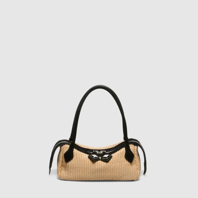 OKKIA ANNA IN RAFIA Nero