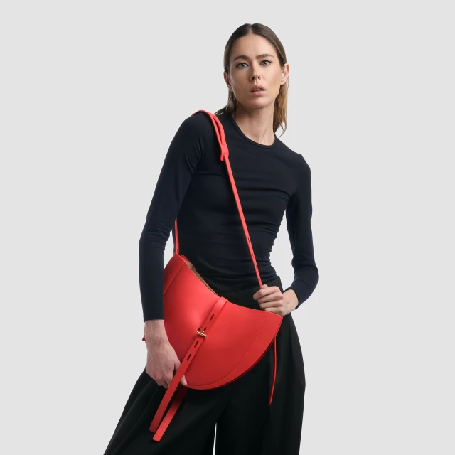 OKKIA LIZZIE IN VITELLO LISCIO Rosso