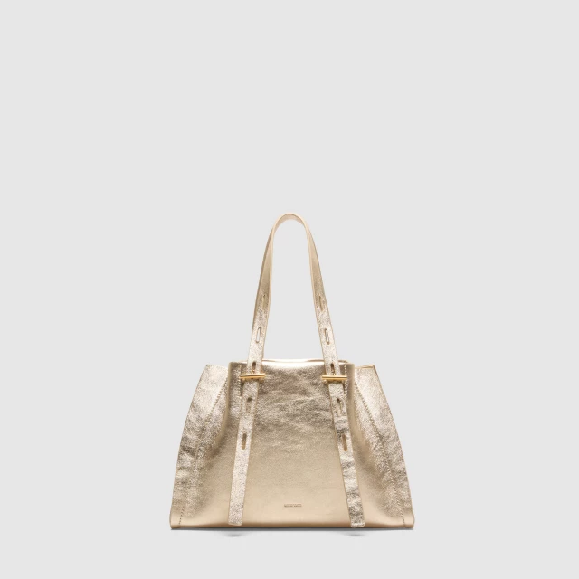 OKKIA PAULINA IN PELLE LAMINATA Oro