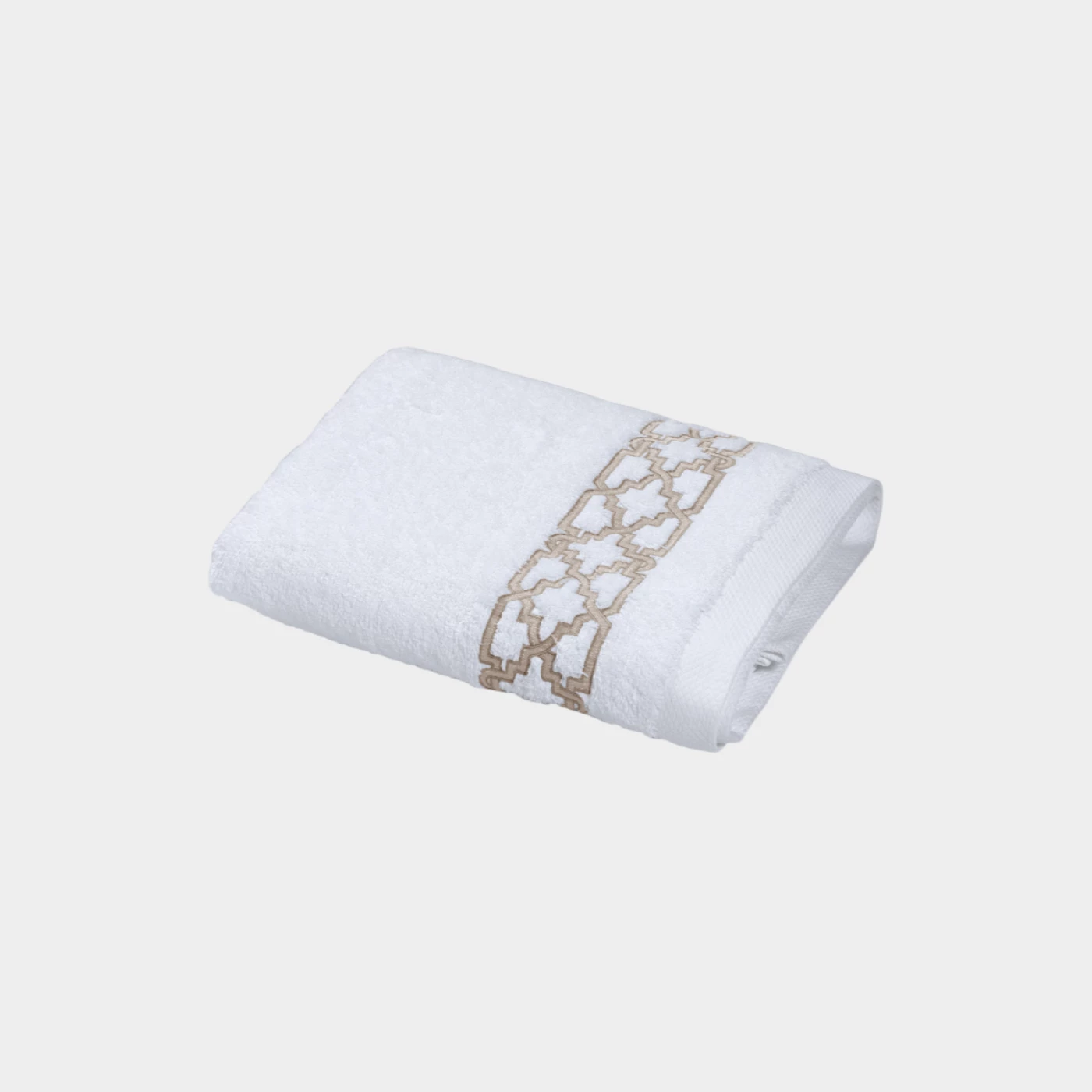 Biancheria bagno FRETWORK ASCIUGAMANO DA BAGNO white/kaki