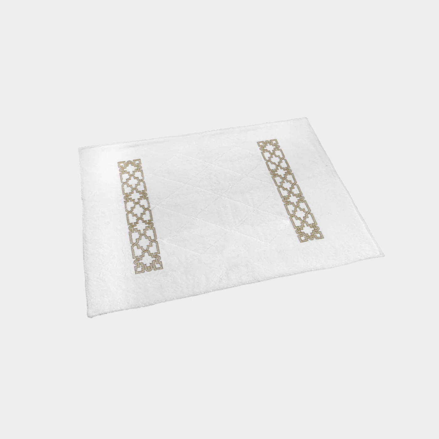 Biancheria da letto FRETWORK TAPPETINO DA BAGNO white/kaki