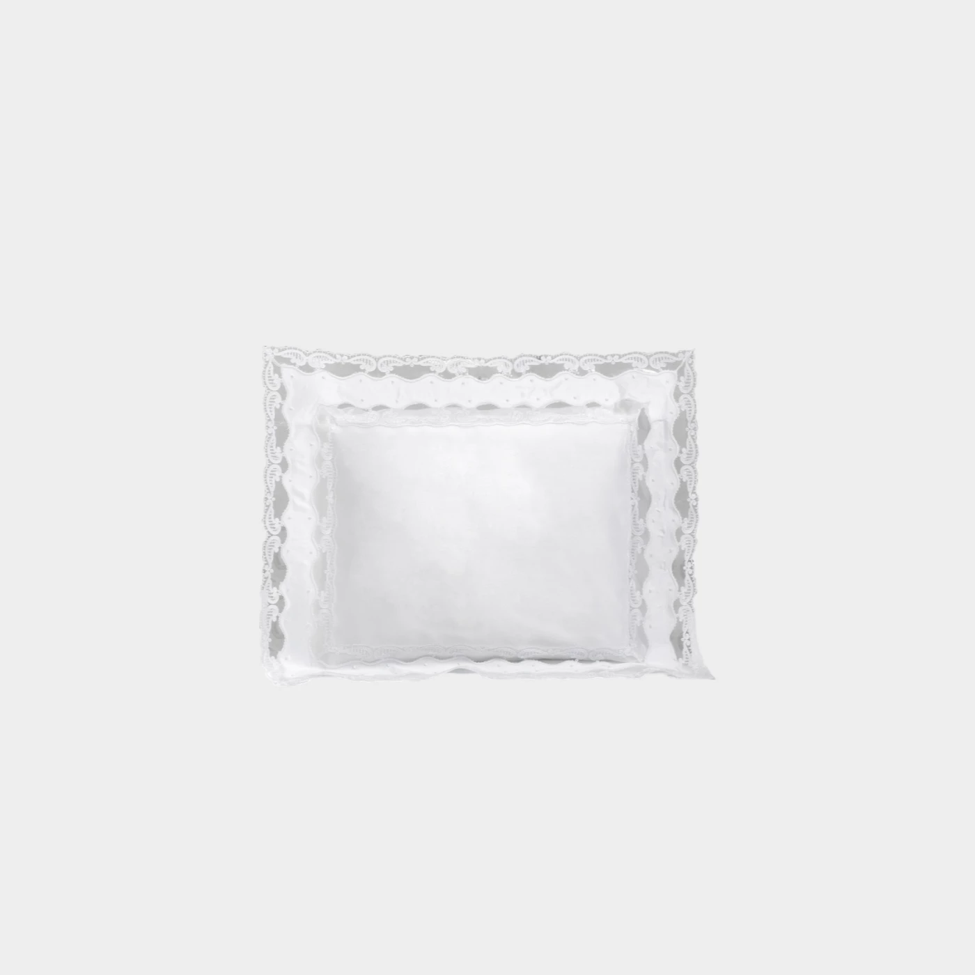 Biancheria da letto MILO Federa 4 volants white