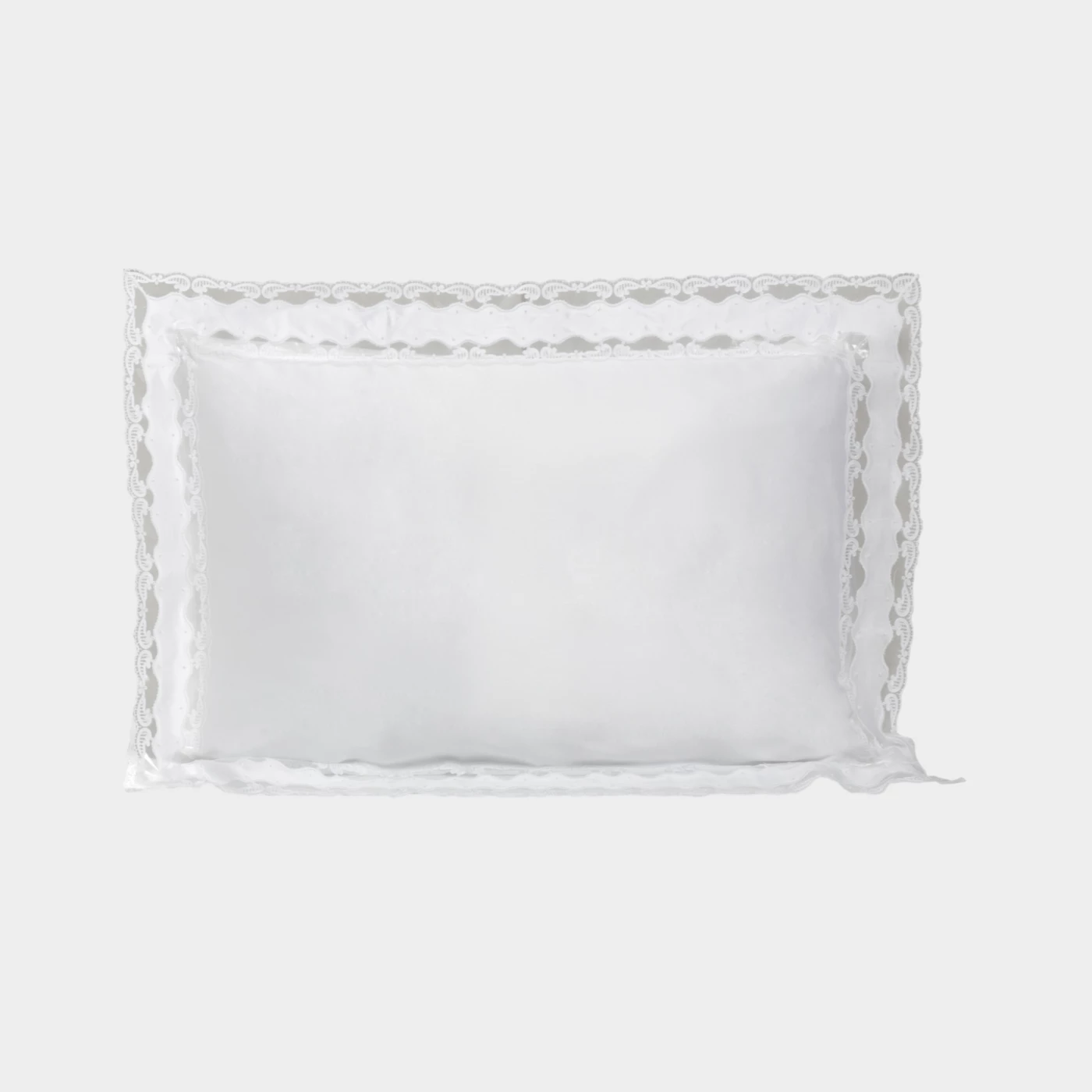 Biancheria da letto MILO Federa 4 volants white