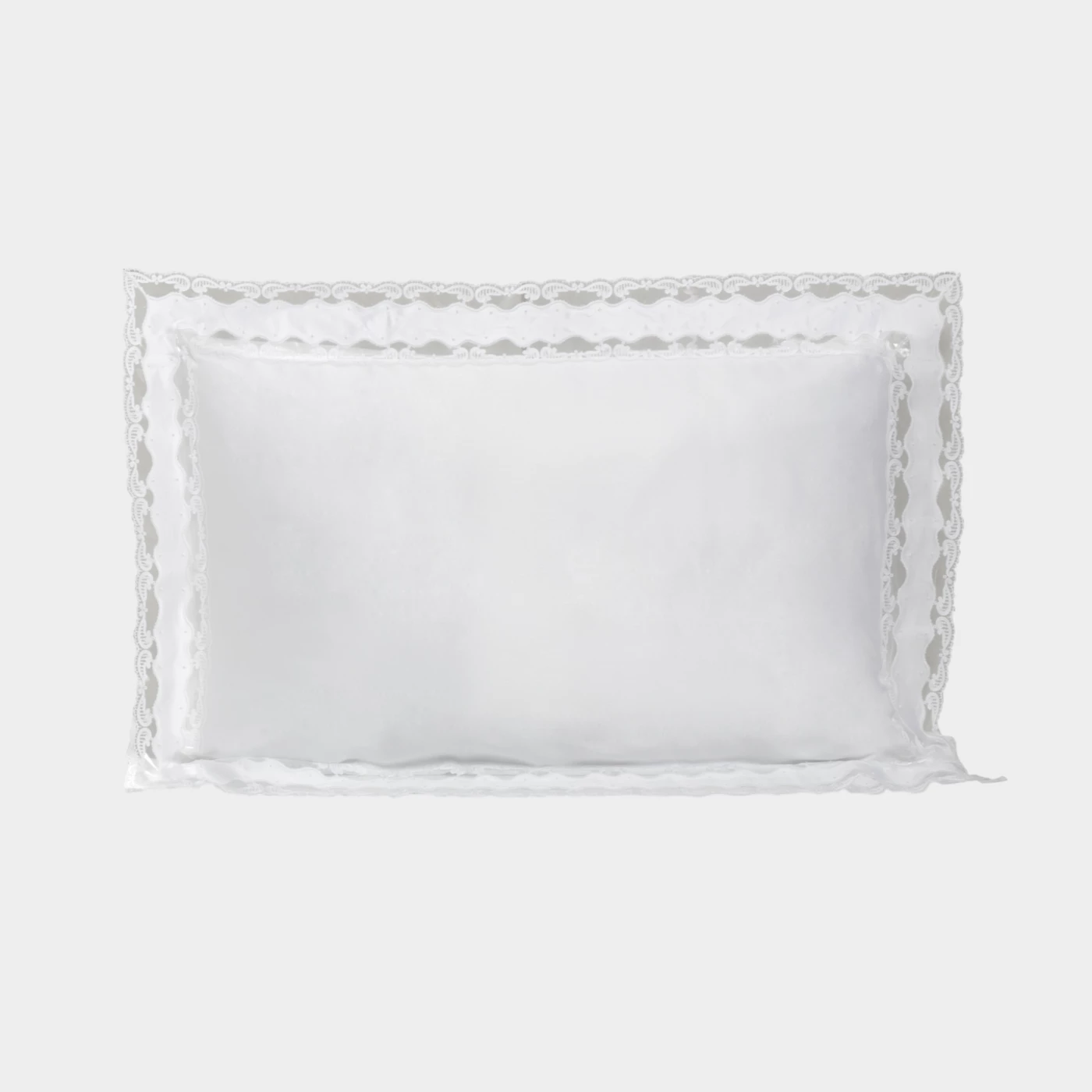 Biancheria da letto MILO Federa 4 volants white