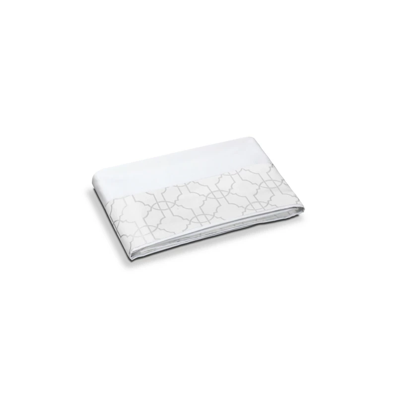 DEA ITALY CHAINE SOPRA LENZUOLO RASO CON BORDO JACQUARD Timothy Corrigan for Dea White/moka