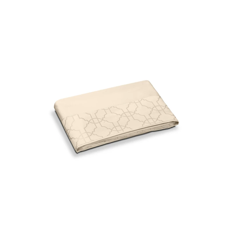 DEA ITALY CHAINE SOPRA LENZUOLO RASO CON BORDO JACQUARD Timothy Corrigan for Dea White/black