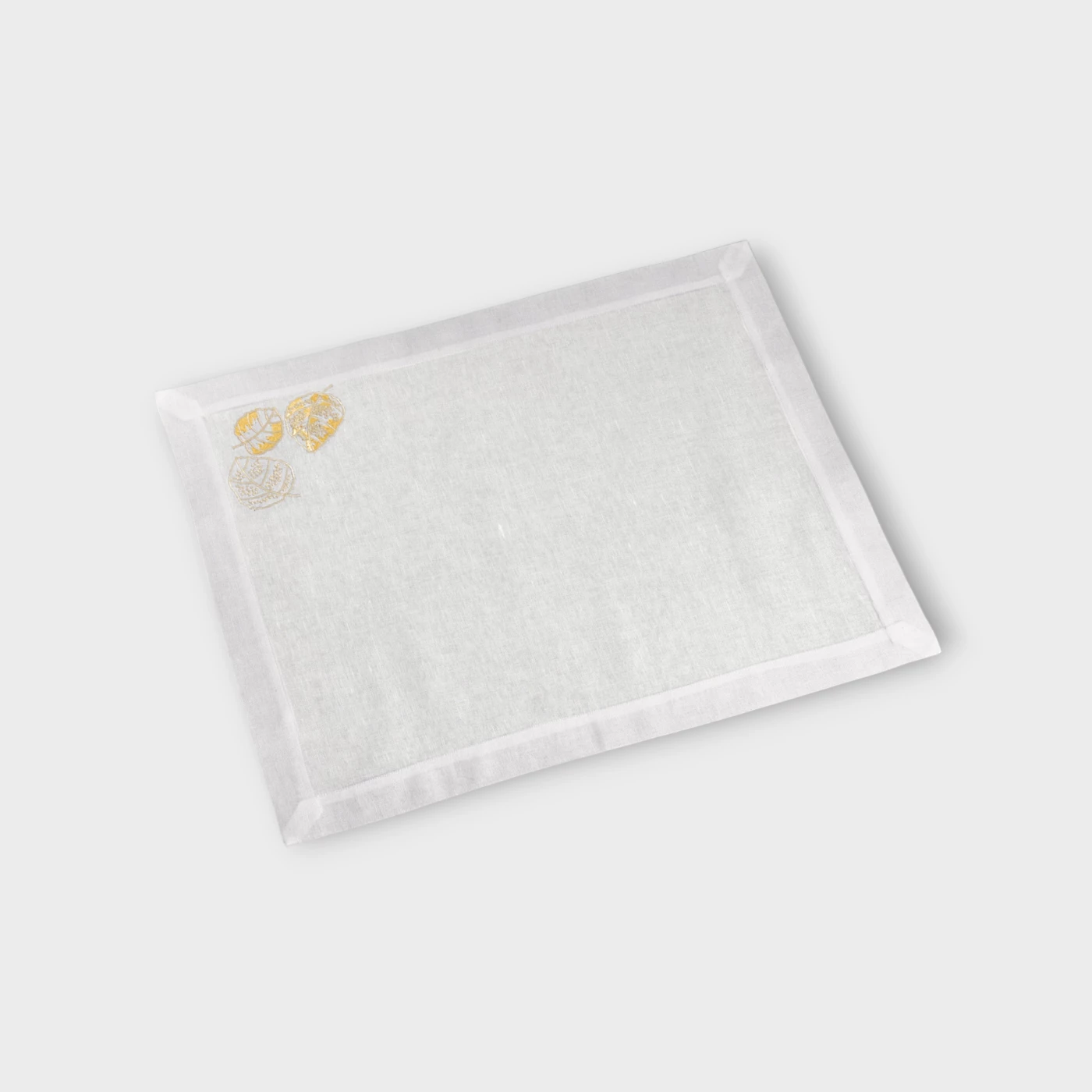 Tavola TOVAGLIETTA AMERICANA FEUILLAGE Timothy Corrigan for Dea white/golden yellow