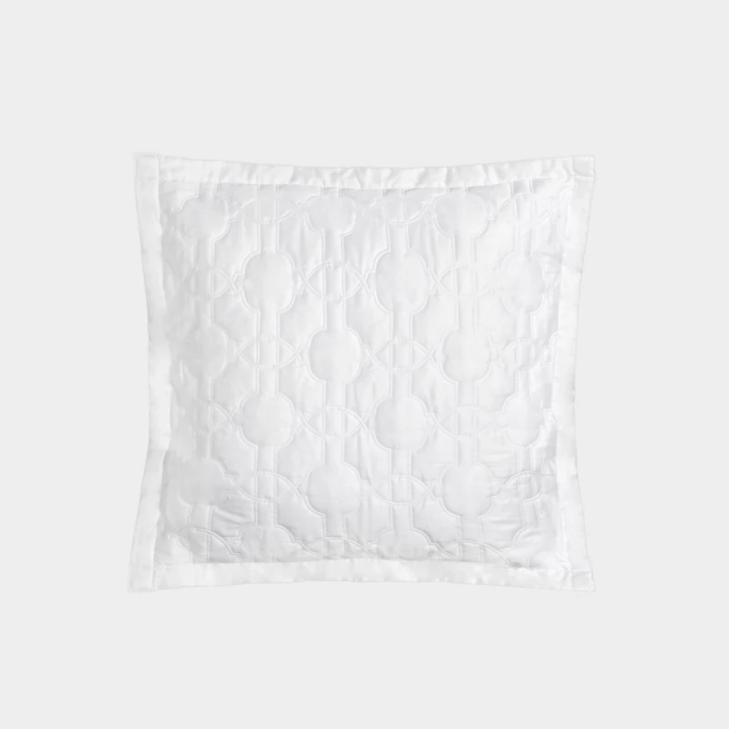 DEA ITALY Federa Trapuntata in raso Fretwork Timothy Corrigan for Dea White