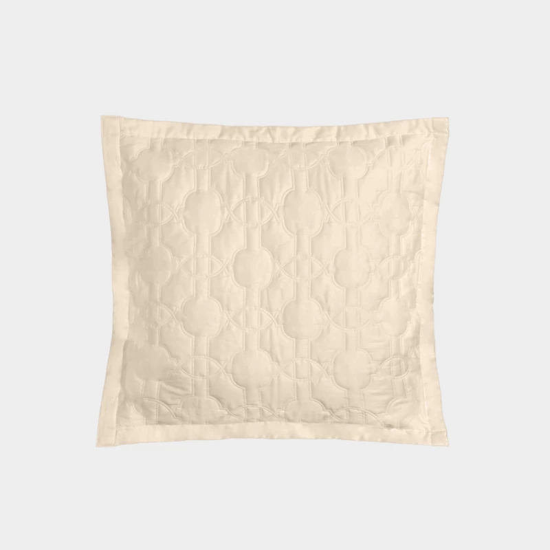 DEA ITALY Federa Trapuntata in raso Fretwork Timothy Corrigan for Dea Light sand