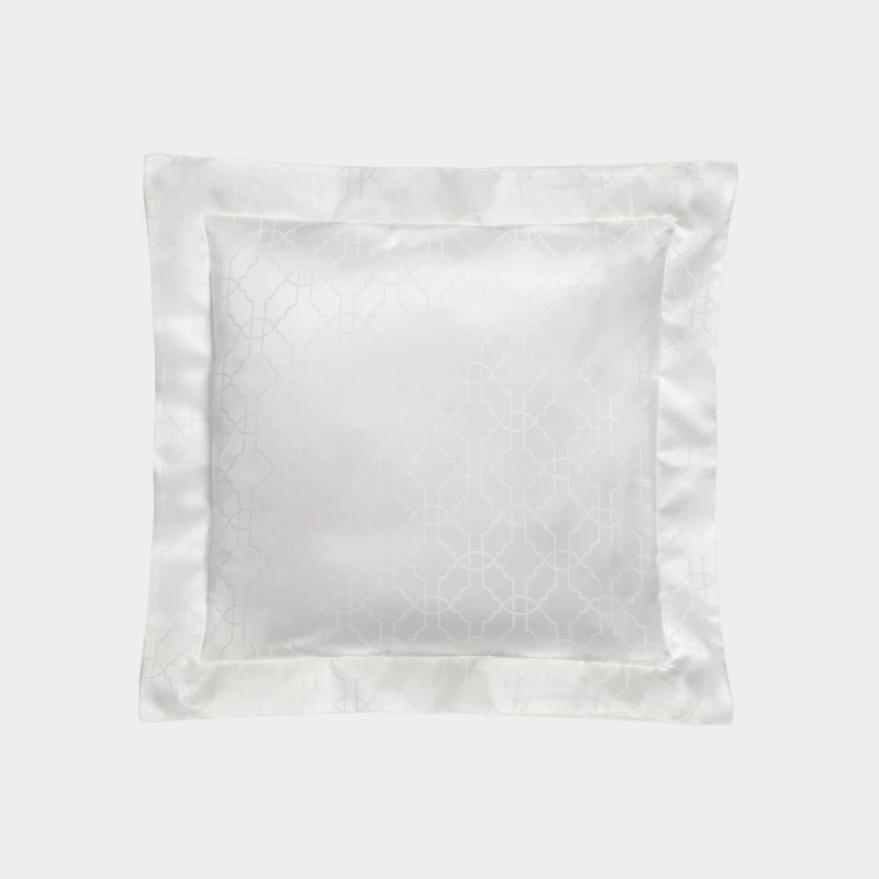 DEA ITALY Federa in raso jaquard Fretwork by Timothy Corrigan for Dea White