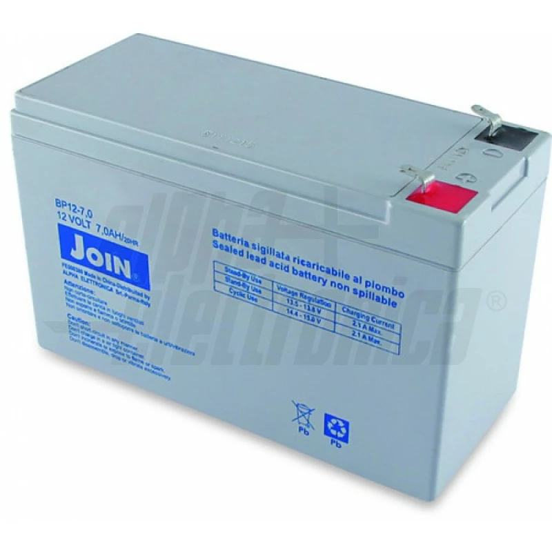 Ritar Elettronica BATTERIA PIOMBO 12V 7.0 A CON FASTON