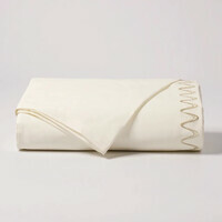 DEA Biancheria da letto PELAGO COPRIPIUMINO PERCALLE RICAMATO Timothy Corrigan for Dea   ivory/ivory
